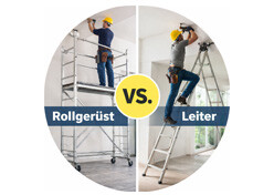 Rollgerüst oder Leiter – wann ist welche Lösung wirklich sinnvoll? - Rollgerüst oder Leiter? Wann Leiter, Fahrgerüst oder Rollgerüst sinnvoll sind