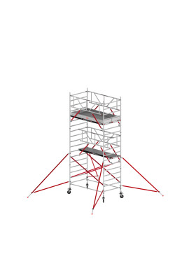 RS TOWER 52-S  Rollgerüst AH 6,20 m L 1,85 m Holz