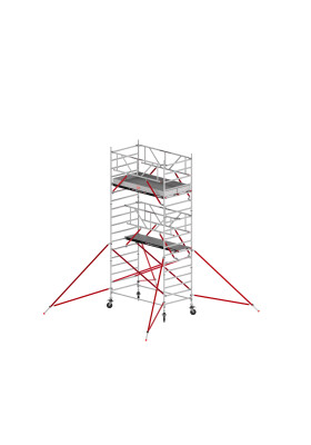 RS TOWER 52-S  Rollgerüst AH 6,20 m L 1,85 m Fiber-Deck