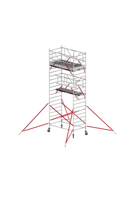 RS TOWER 52-S  Rollgerüst AH 7,20 m L 2,45 m Fiber-Deck