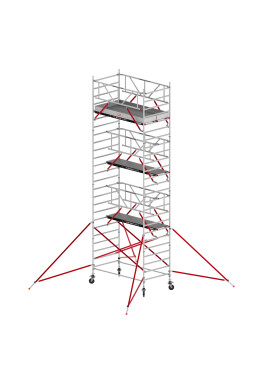 RS TOWER 52-S  Rollgerüst AH 8,20 m L 2,45 m Fiber-Deck