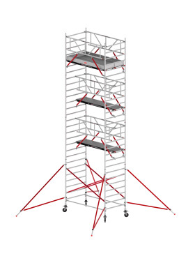 RS TOWER 52-S  Rollgerüst AH 9,20 m L 1,85 m Fiber-Deck