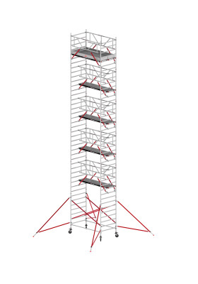 RS TOWER 52-S  Rollgerüst AH 13,20 m L 3,00 m Fiber-Deck