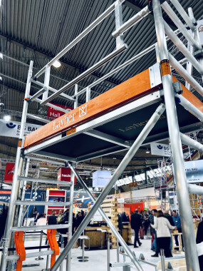 Rollgerüst P2 Safety mit Doppelgeländer AH 11,38 m I L  2,85 m
