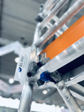 Rollgerüst P2 Safety mit Doppelgeländer AH 11,38 m I L  2,85 m