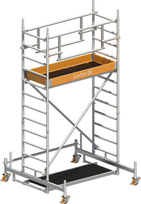 Rollgerüst P2 Safety mit Doppelgeländer AH 4,26 m L 1,80 m