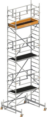 Rollgerüst P2 Safety mit Doppelgeländer AH 7,26...