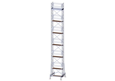 Rollgerüst schmal DIN EN 1004 AH 13,85 m L 1,90 m