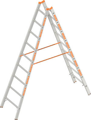 Sprossenstehleiter I Standhöhe 1,85 m