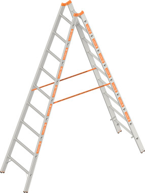 Sprossenstehleiter I Standhöhe 1,85 m