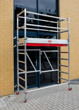 RS Tower 54 fahrbares Alu Gerüst 3,80 m Holz