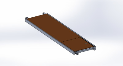 Belagbühne mit Durchstieg 3,00 x 0,60 m