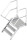 Alu Treppe m.Plattform  45° I 80 cm breit
