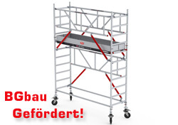Rollgerüst SafeQuick® 51 AH 6,20 m Länge 1,85 m  Holz