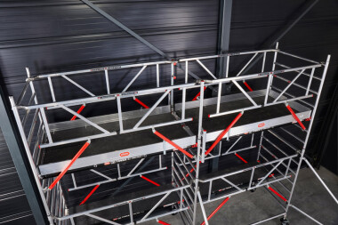 Rollgerüst SafeQuick® 51 AH 10,20 m Länge 1,85 m Holz