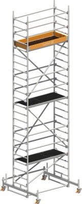 Layher Rollgerüst P2 Uni Leicht Arbeitshöhe 7,26 m L 1,80 m B 0,75 m