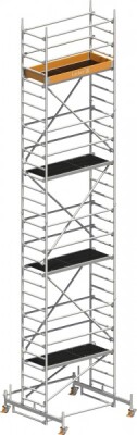 Layher Rollgerüst P2 Uni Leicht Arbeitshöhe 9,26 m L1,80 m B 0,75 m