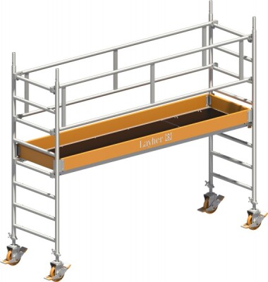 Layher Rollgerüst P2 Uni Standard Arbeitshöhe 3,20 m L 2,85 m  B 0,75 m