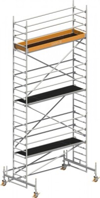 Layher Rollgerüst P2 Uni Standard Arbeitshöhe 7,35 m L 2,85 m B 0,75 m