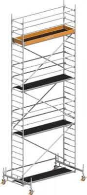 Layher Rollgerüst P2 Uni Standard Arbeitshöhe 8,35 m L 2,85 m B 0,75 m