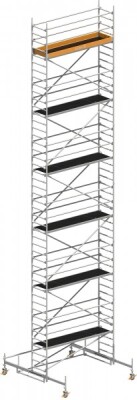 Layher Rollgerüst P2 Uni Standard Arbeitshöhe 13,38 m L 2,85 m B 0,75 m
