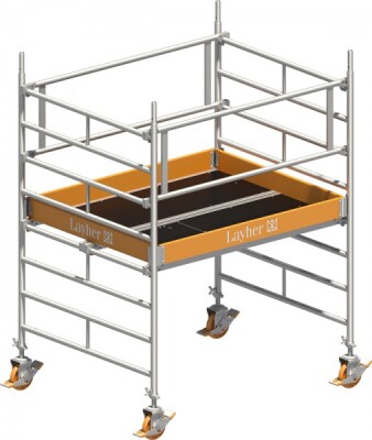 Layher Rollgerüst  P2 Uni Kompakt Arbeitshöhe 3,20 m L 1,80 m B 1,50 m