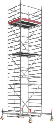 Layher Rollgerüst P2 Uni Kompakt Arbeitshöhe 8,38 m L 1,80 m B 1,50 m