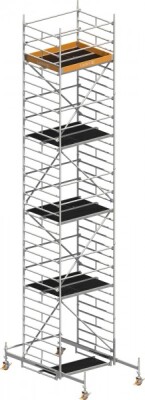 Layher Rollgerüst P2 Uni Kompakt Arbeitshöhe 10,38 m L 1,80 m B 1,50 m