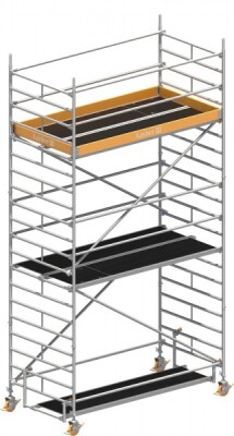 Layher Rollgerüst P2 Uni Breit Arbeitshöhe 6,20 m L 2,85 m B 1,50 m