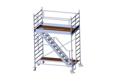 Fahrgerüst mit Treppe L 2,50 m AH 4,60 m