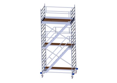 Fahrgerüst mit Treppe L 2,50 m AH 6,60 m