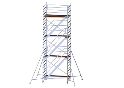 Fahrgerüst mit Treppe L 2,50 m AH 8,60 m