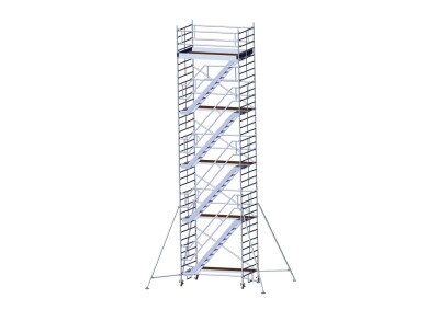 Fahrgerüst mit Treppe L 2,50 m AH 10,60 m