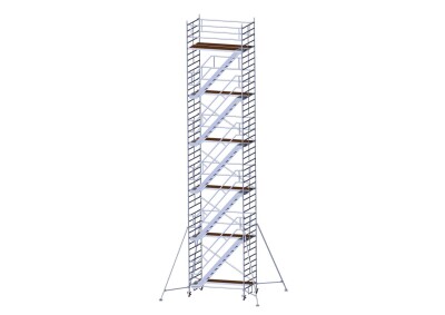 Fahrgerüst mit Treppe L 2,50 m AH 12,60 m