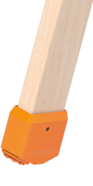 Holzstehleiter mit extra breiten Stufen